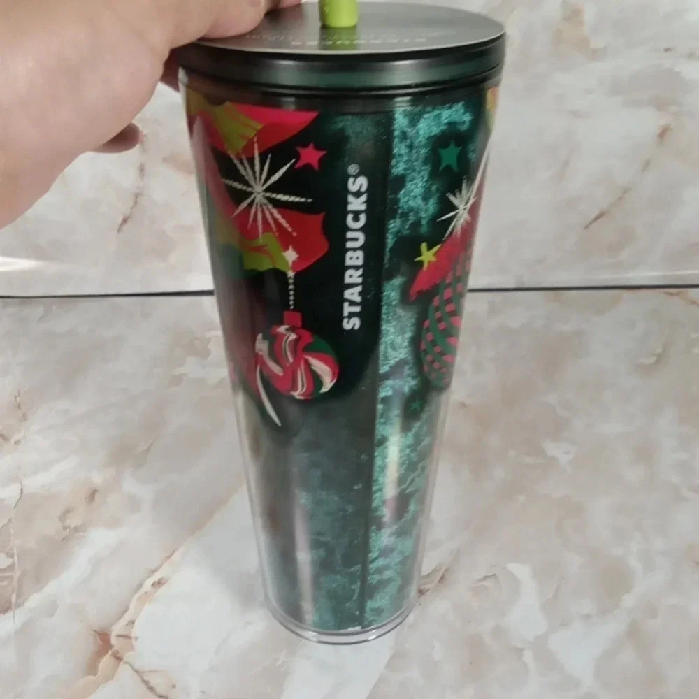 Starbucks Holiday Christmas tumbler bow silicone 24oz new - Picture 3 of 4